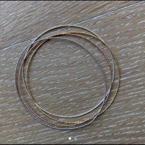 THIN SPARKLY BANGLE BRACELET SET